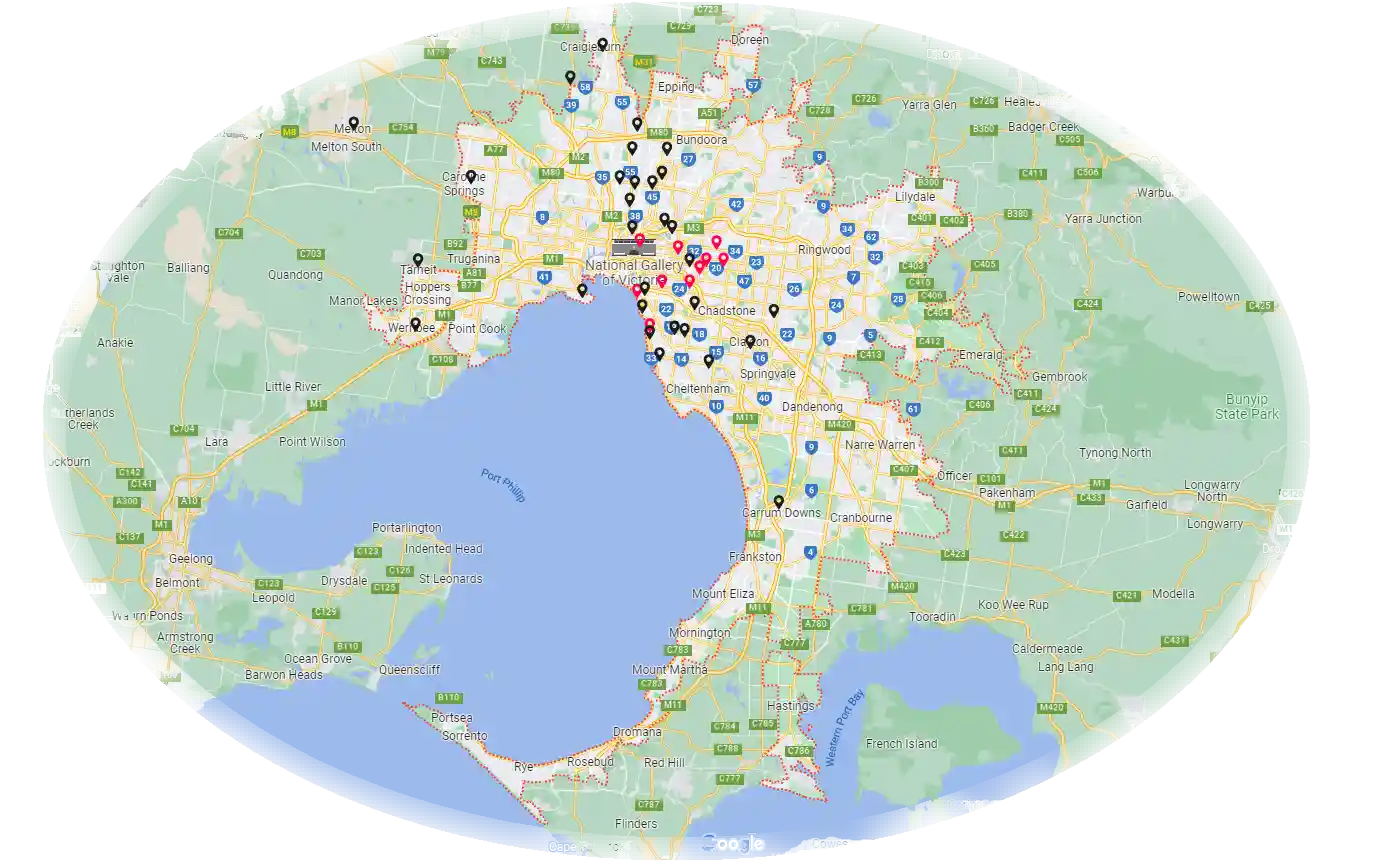 Cleaning-Services-Melbourne-Map